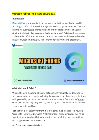 microsoft fabric the future of data ai microsoft