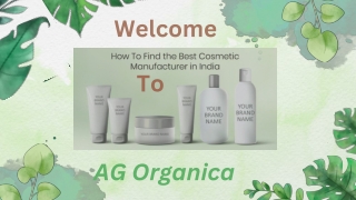 AG Organica High Quality Cosmetics Manufacturer & Wholesale Supplier