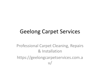 Same Day Carpet Cleaning in Geelong