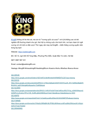 King88 - Vua Cá Cược, Thắng Là Phát Lộc!