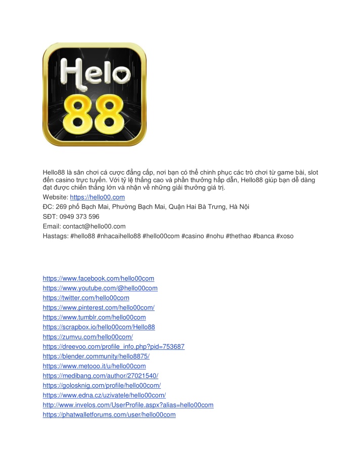 Hello88 - Khám Phá Thế Giới Giải Trí Đỉnh Cao và Cơ Hội Phát Tài