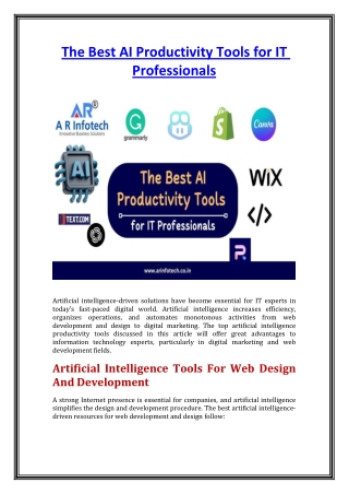 The Best AI Productivity Tools for IT Professionals