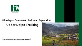 Upper Dolpo Trekking - Himalayan Companion Treks and Expedition