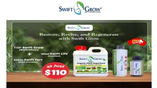 Improve Soil Health with Swift Grow | Organic Plant Booste