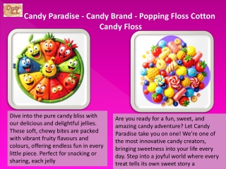 candy paradise candy brand popping floss cotton
