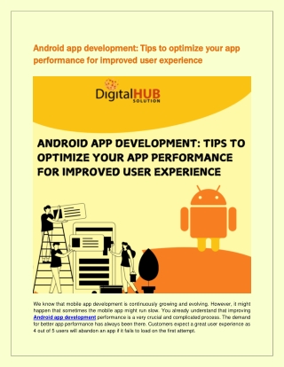 android app development tips to optimize your