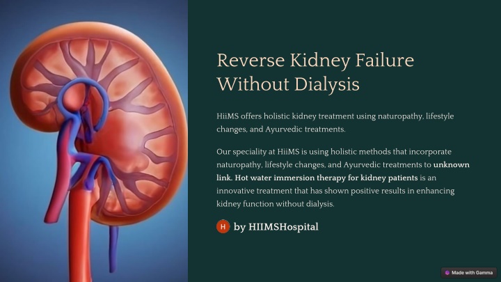 reverse kidney failure without dialysis