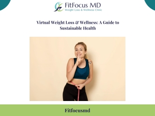 Virtual Weight Loss  Wellness A Guide to Sustainable Health