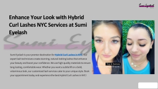 Enhance Your Look with Hybrid Curl Lashes NYC Services