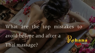 what are the top mistakes to avoid before