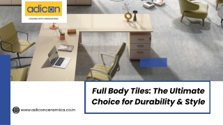 Full Body Tiles The Ultimate Choice for Durability & Style
