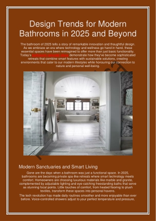 Bathroom Design Trends 2025 & Beyond | Kohler Africa