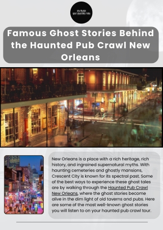 Haunted Pub Crawl In New Orleans Ghost Adventures