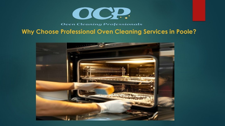 why choose professional oven cleaning services