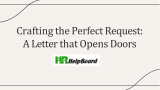 crafting the perfect request a letter that opens doors