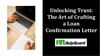 unlocking trust the art of crafting a loan