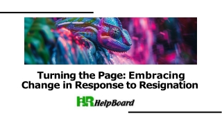 turning the page embracing change in response