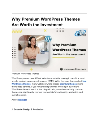 why premium wordpress themes are worth