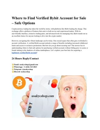 where to find verified bybit account for sale