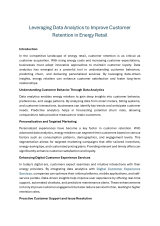 Enhancing Digital Customer Experience for Retail Businesses