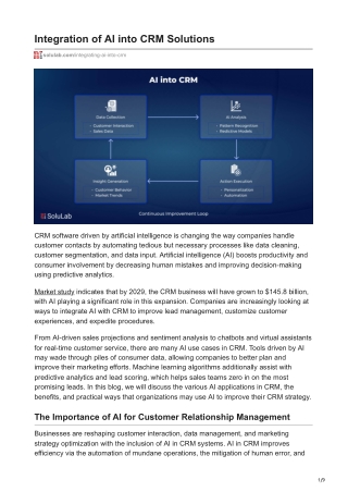 integration of ai into crm solutions