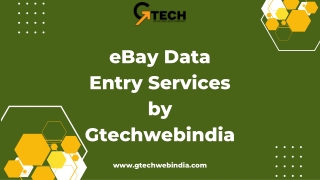 Professional eBay Product Listing & Data Entry Services – Gtechwebindia