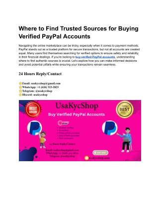 where to find trusted sources for buying verified