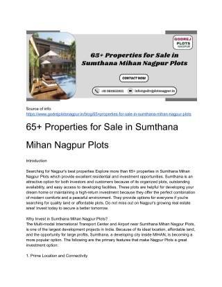 source of info https www godrejplotsnagpur