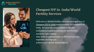 cheapest ivf in india world fertility services
