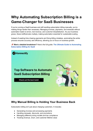 why automating subscription billing is a game