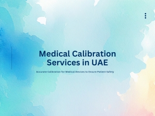 Medical Calibration Services in UAE