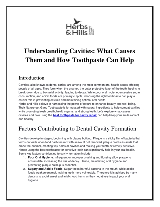 understanding cavities what causes them