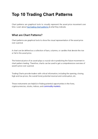 top 10 trading chart patterns chart patterns