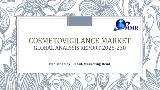 Cosmetovigilance Market Growth Future Scope, Industry Insight, Key Takeaways