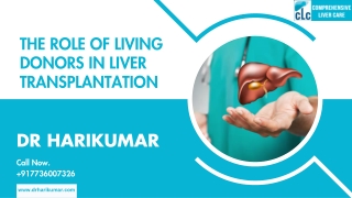 The Role of Living Donors in Liver Transplantation