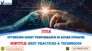 optimizing query performance in azure synapse
