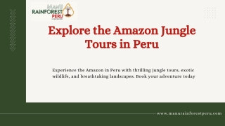 Ultimate Amazon Jungle Tour in Peru – Nature at Its Best