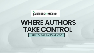 Where Authors Take Control: Self-Publishing Made Easy