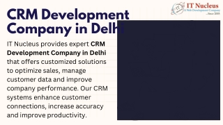 CRM Development Company in Delhi
