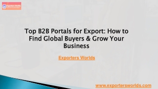 top b find global buyers grow your business