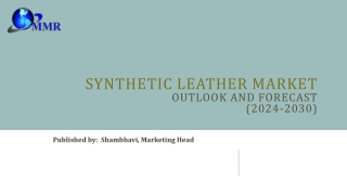 synthetic leather market outlook and forecast