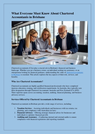 what everyone must know about chartered