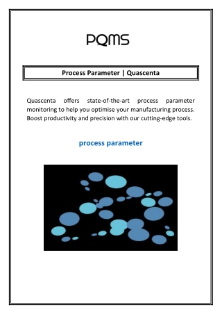 Process Parameter | Quascenta