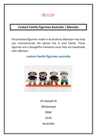 Custom Family Figurines Australia | Manelyn