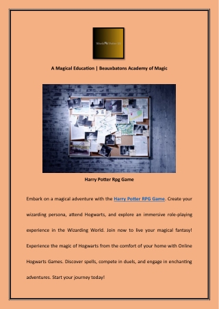 A Magical Education