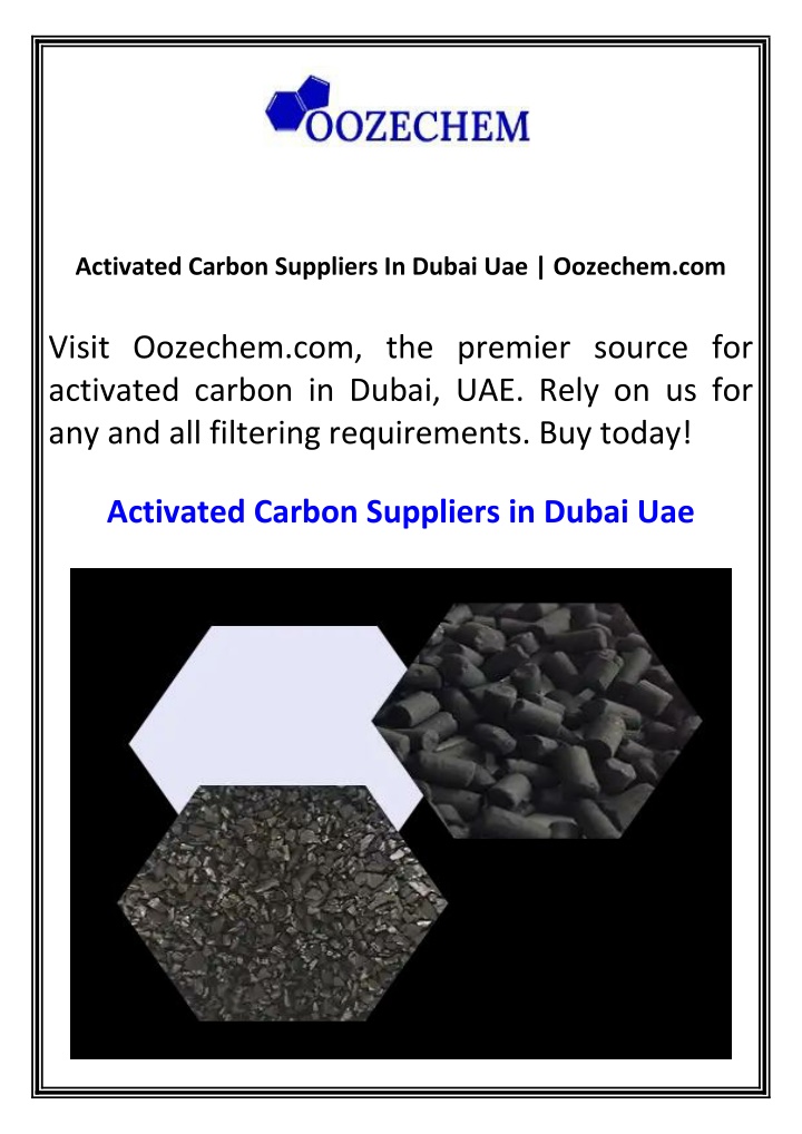 activated carbon suppliers in dubai uae oozechem