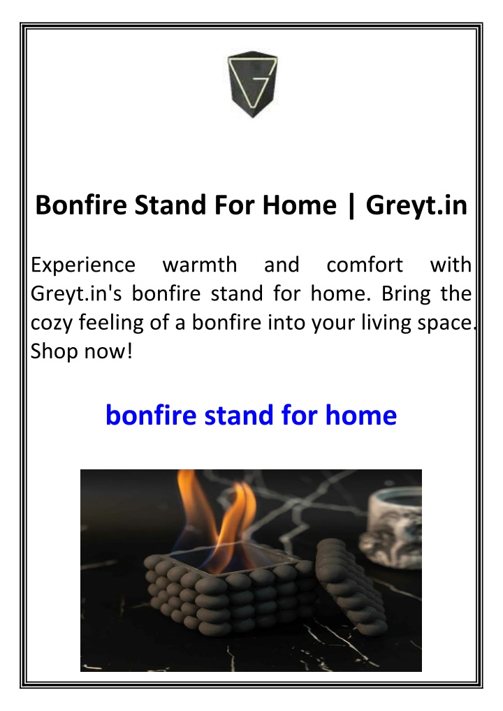 bonfire stand for home greyt in