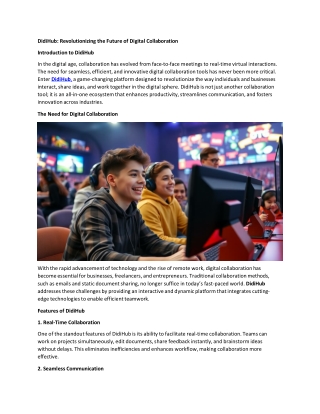 didihub revolutionizing the future of digital