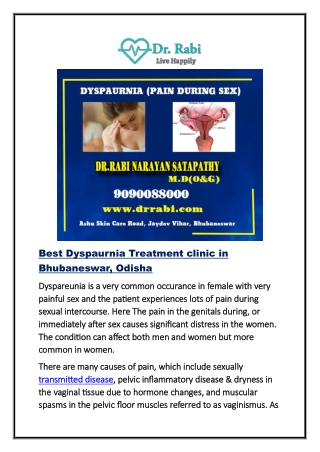 Best Dyspaurnia Treatment clinic in Bhubaneswar, Odisha