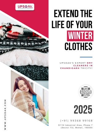 Extend the Life of Your Winter Clothes with Upsoak's Expert Dry Cleaners in Chandigarh Tricity!